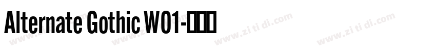Alternate Gothic W01字体转换